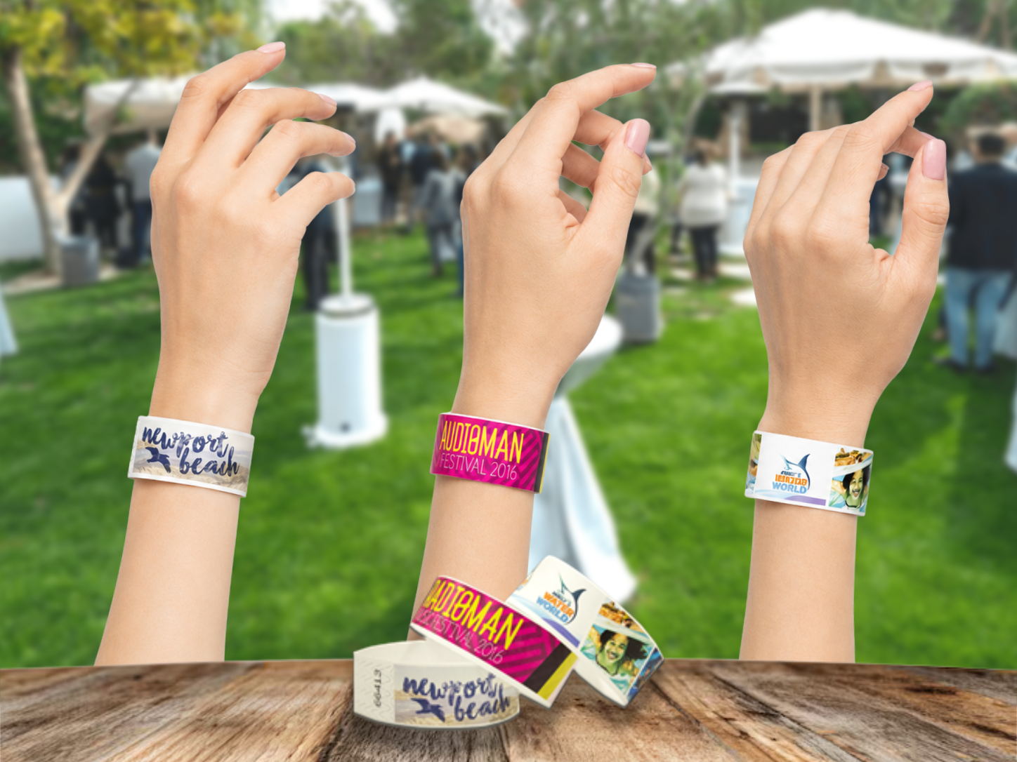 Pulseras EXPRESSBAND ECO para eventos de corta duración y control de acceso